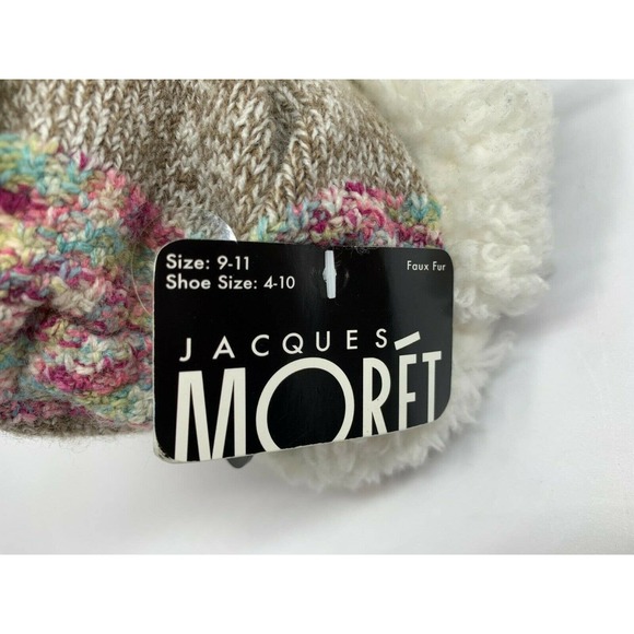 JACQUES MORET WOMEN'S COZY SLIPPER SOCKS Shoe Size 4-10 NEW WITH TAGS - Picture 4 of 7